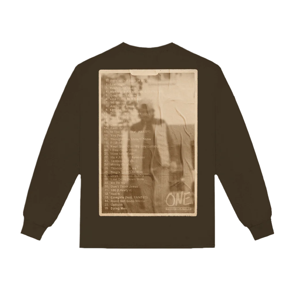 Morgan Wallen - One Thing At A Time One Year Anniversary Long Sleeve T-Shirt