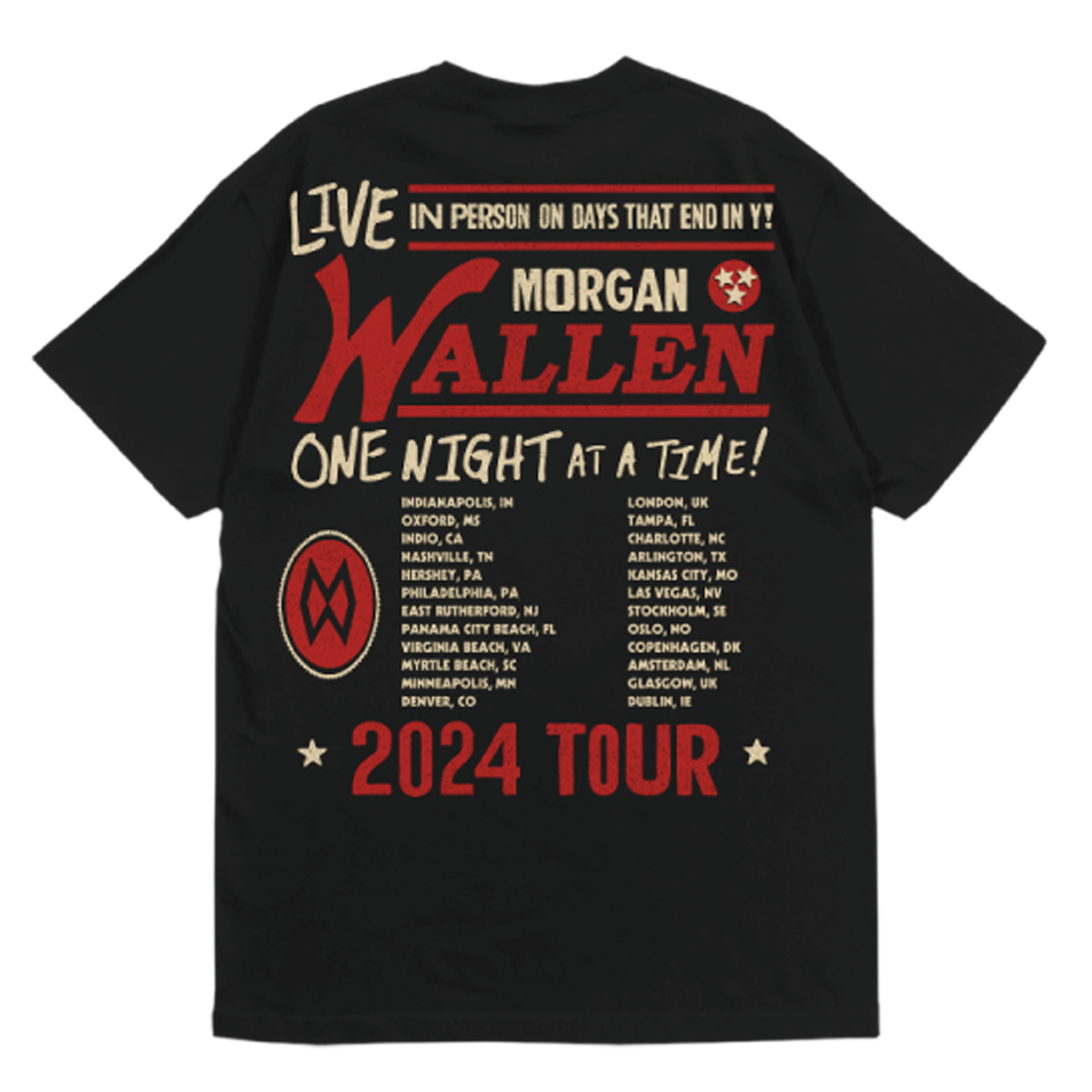 Morgan Wallen - 2024 ADMAT Tour Tee