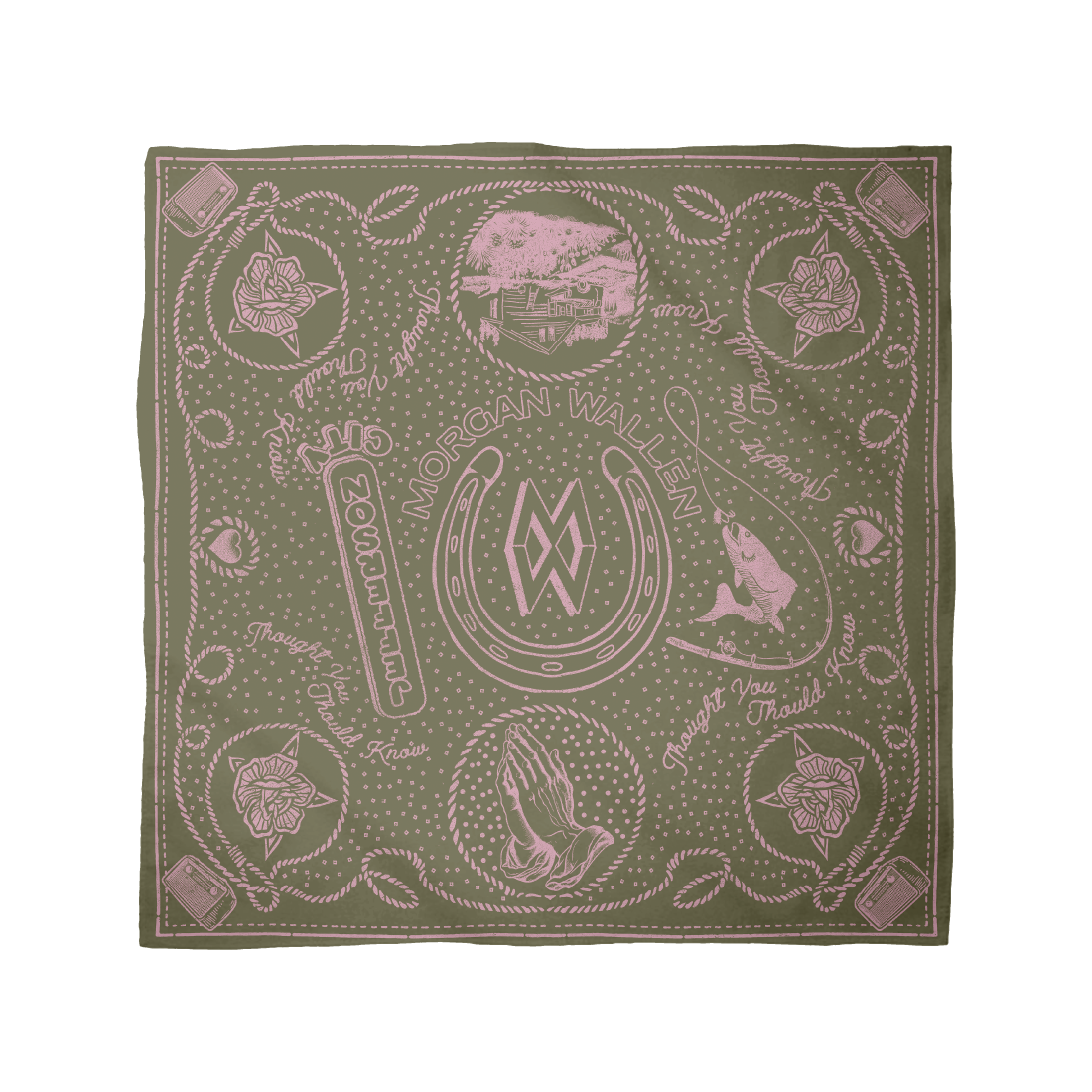 Thought You Should Know Illustration Bandana - Morgan Wallen