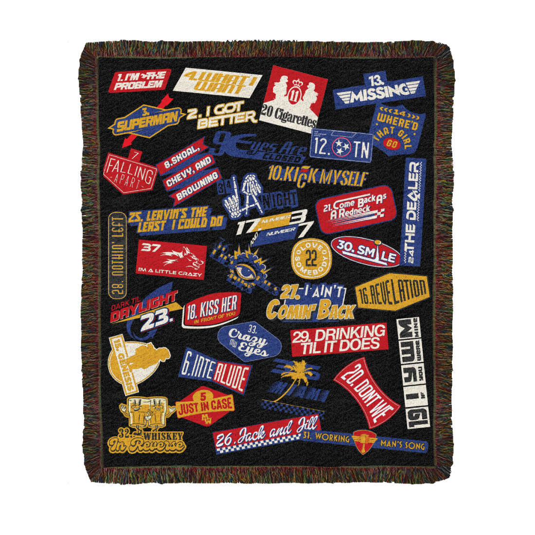 Morgan Wallen - Tracklist Blanket