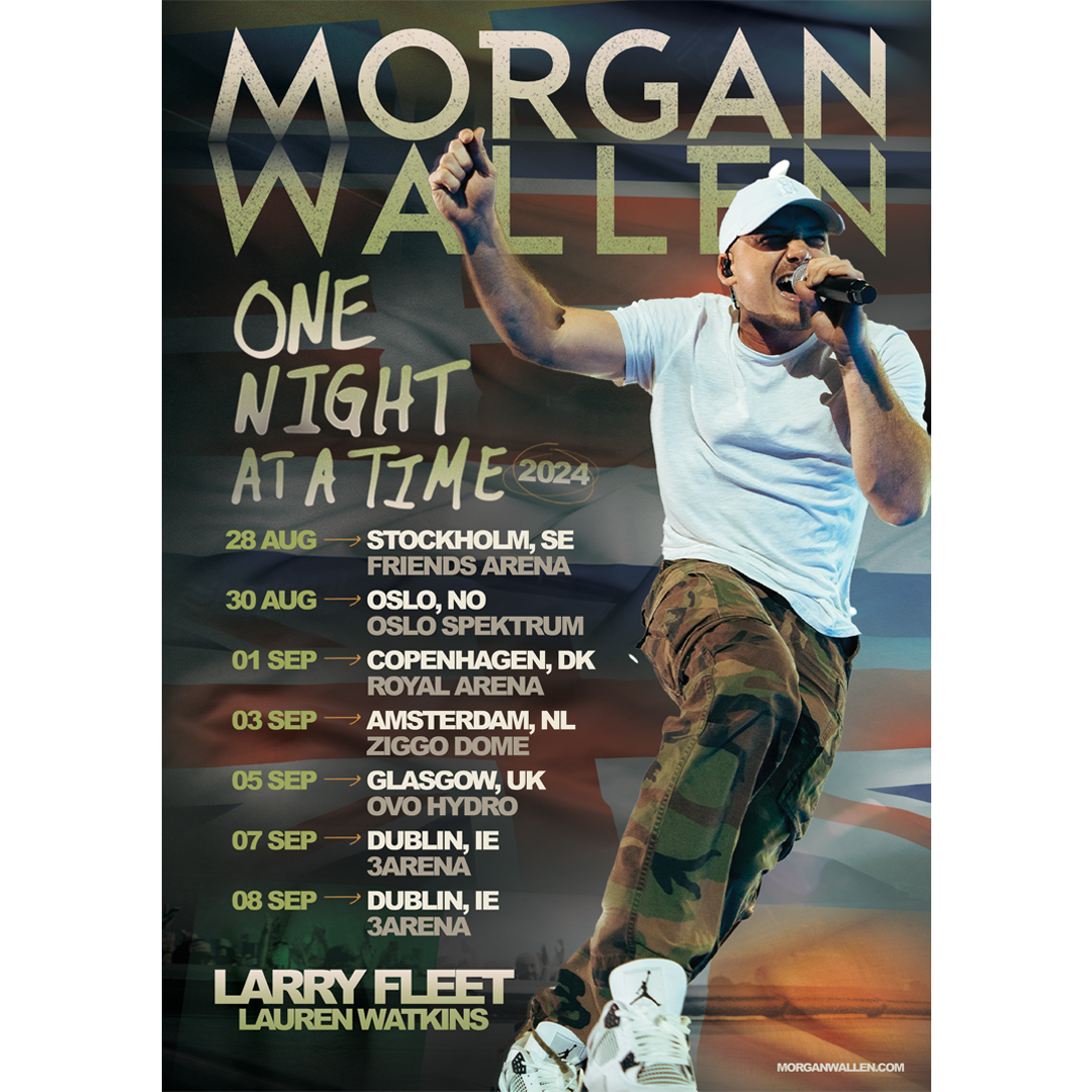 Morgan Wallen - 2024 Tour Poster