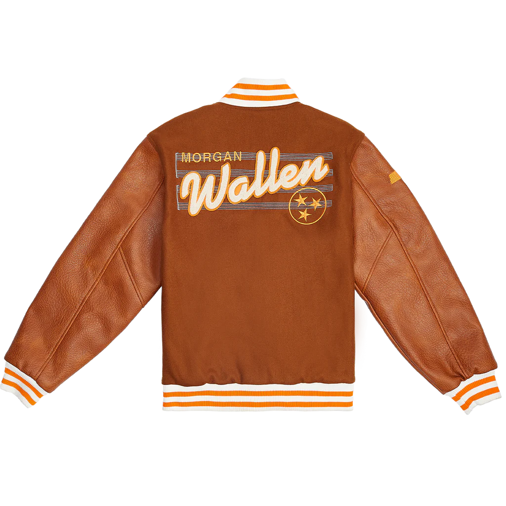 Morgan Wallen - Wallen Leather Baseball Jacket