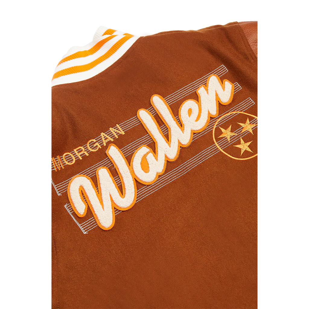 Morgan Wallen - Wallen Leather Baseball Jacket