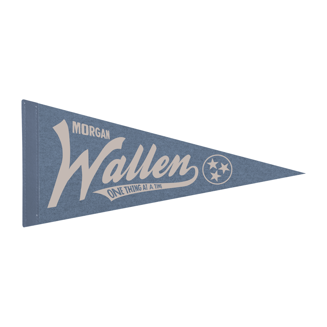 Morgan Wallen - One Thing At A Time Blue Pennant Flag