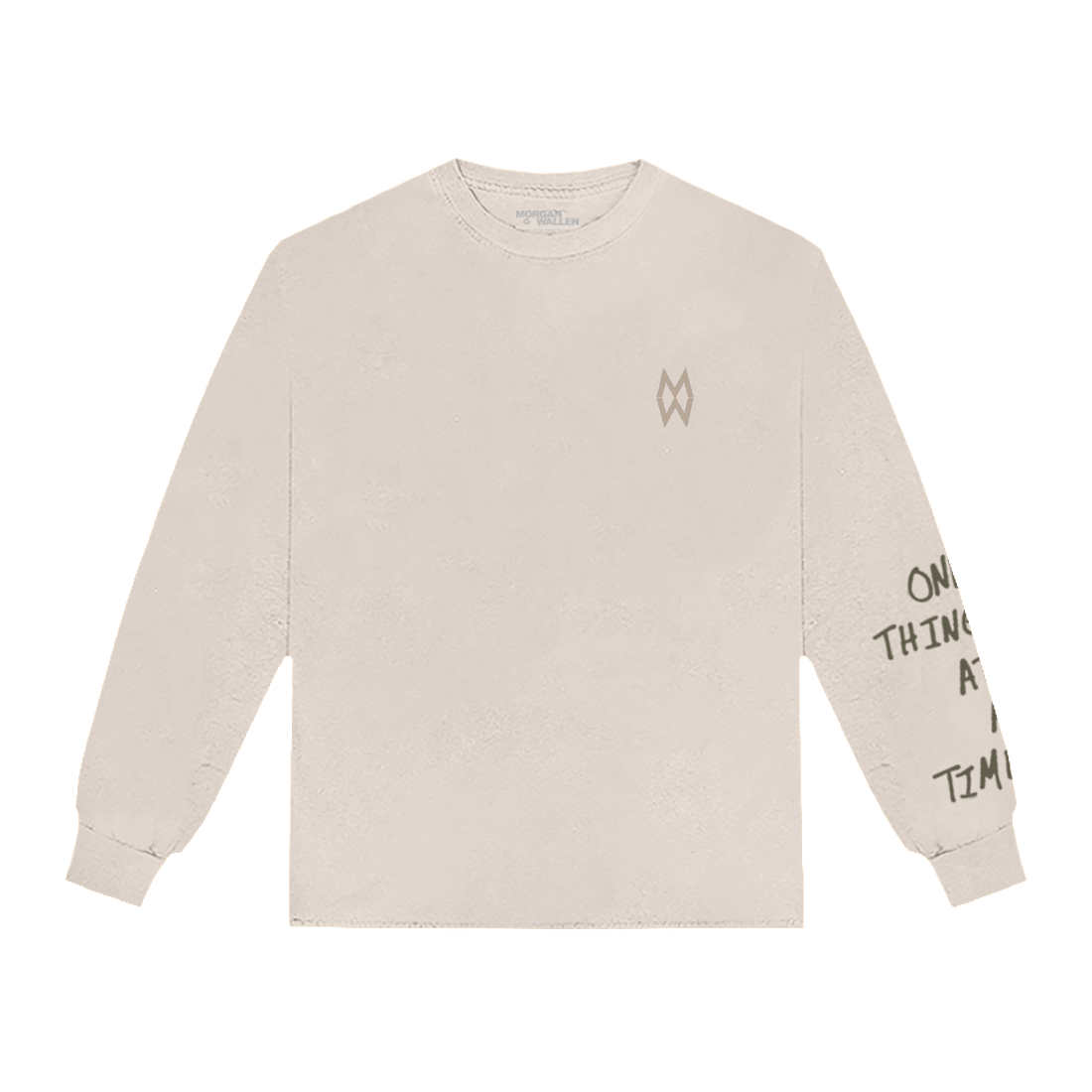 Morgan Wallen - One Thing At A Time Album Cover Off-White Long Sleeve T-Shirt